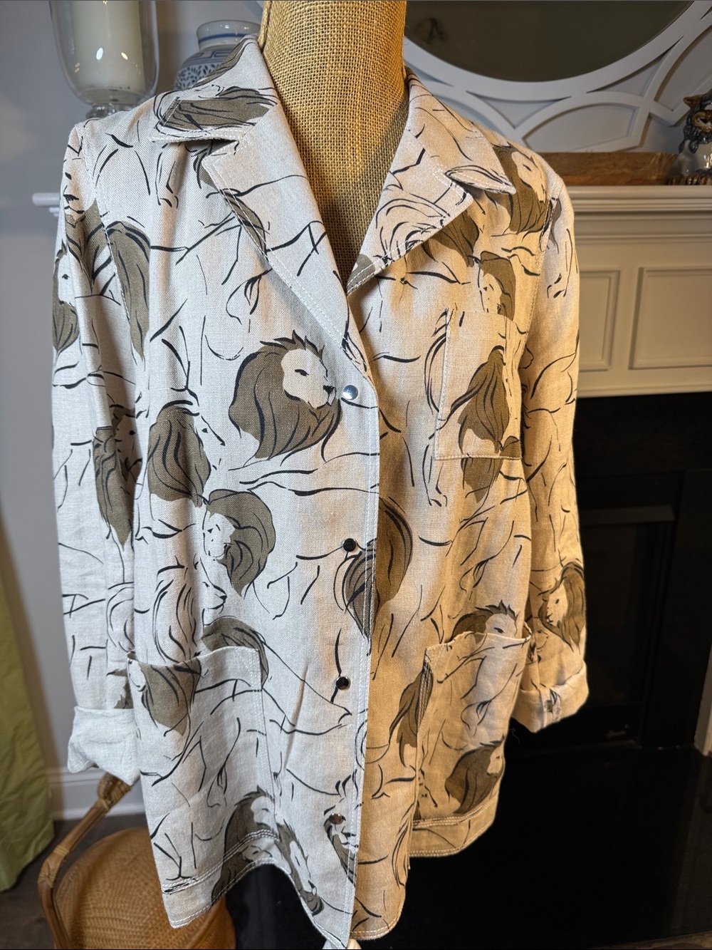 Lafayette 148 New York Black Label on Neutral Fabric